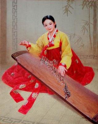 彈伽倻琴的女人